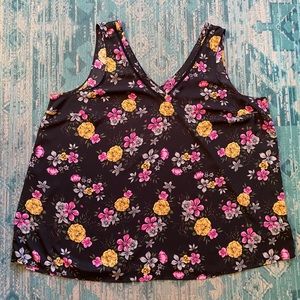 Torrid Floral Sleeveless Blouse Size 4